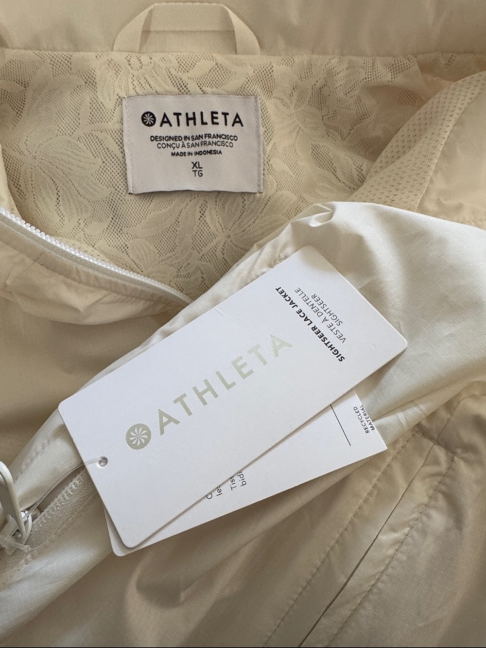 ATHLETA Sightseer Lace Jacket Magnolia White - Picture 6 of 6